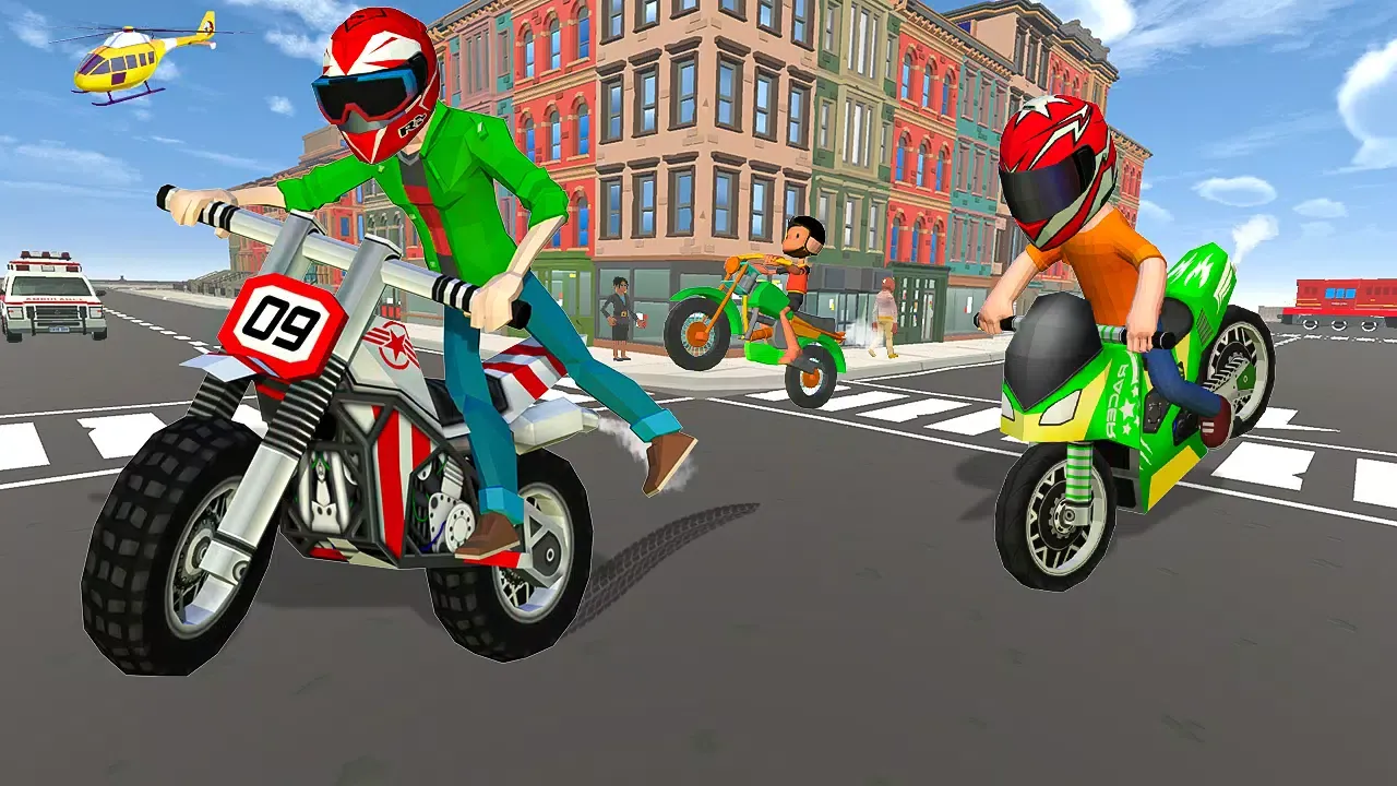 Captures d'écran de Bike Game 3D - Racing Game