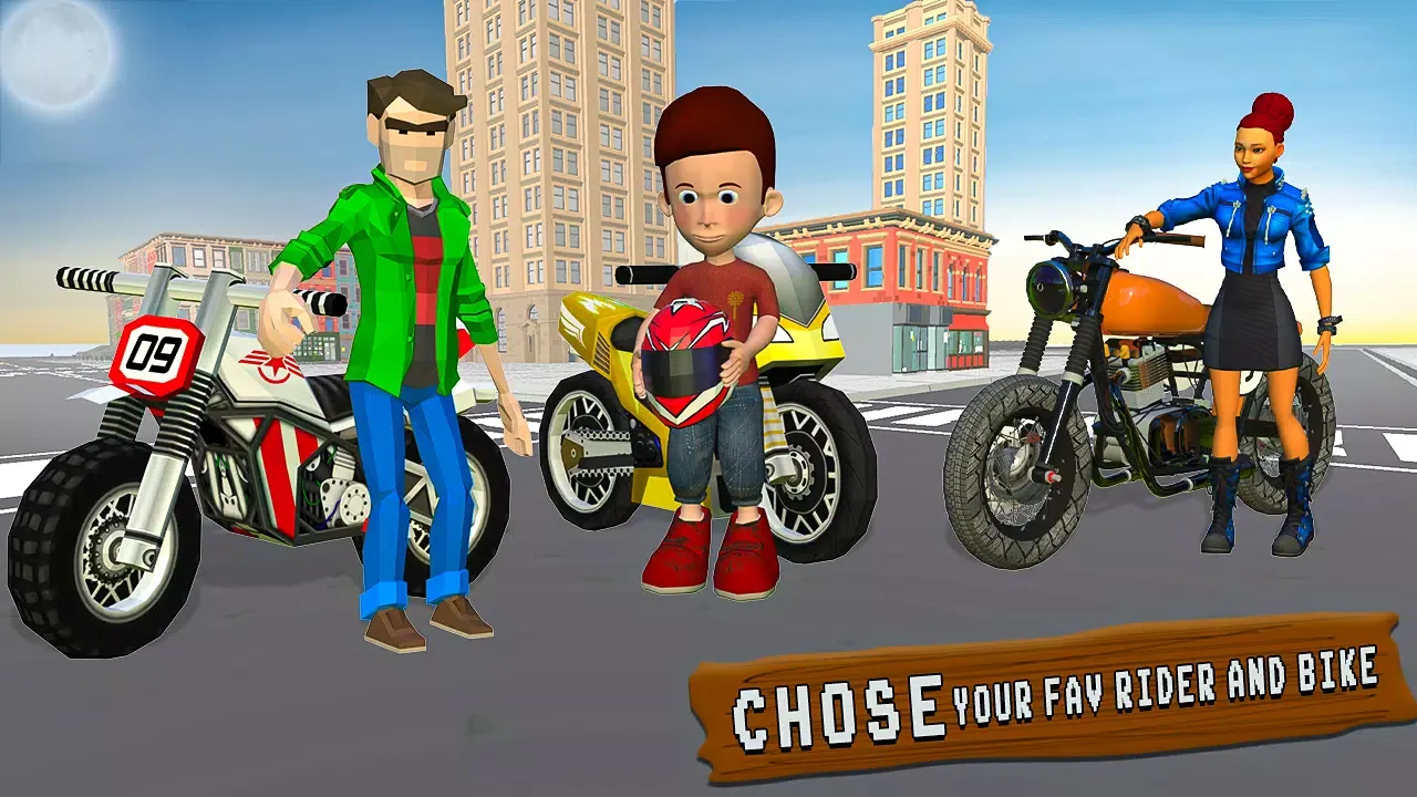 Captures d'écran de Bike Game 3D - Racing Game