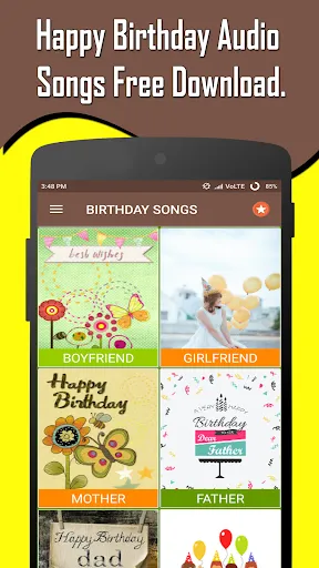 Captures d'écran de Happy Birthday Songs