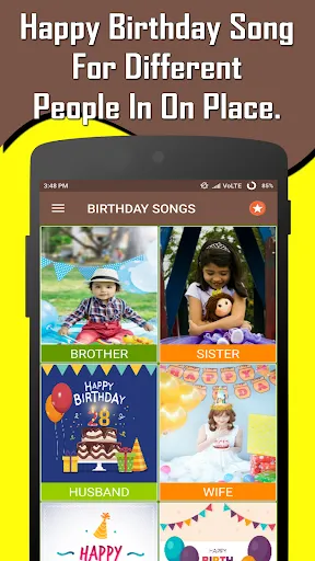 Captures d'écran de Happy Birthday Songs