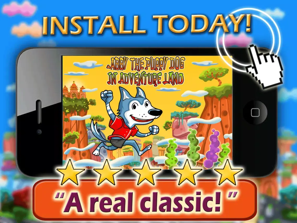Tangkapan skrin Abby The Puppy Dog In Adventure Land - Cute Pet Action Running Game For Kids HD FREE iPad 