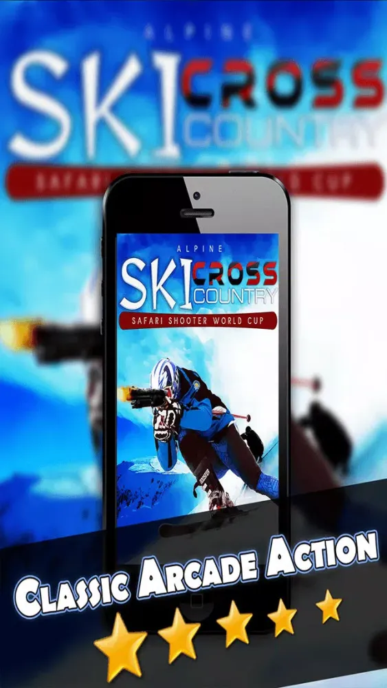 صور Alpine Ski Cross Country Shooter Cup - Fun Racing Winter Skiing Game For Boys Over 8 FREE