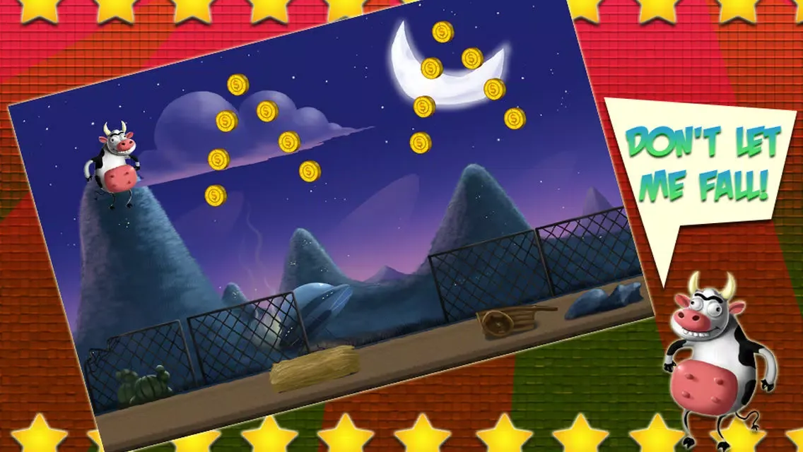 Captures d'écran de Bouncing Cow Jump - A Fun Bovine Adventure Game For Kids Of All Ages FREE