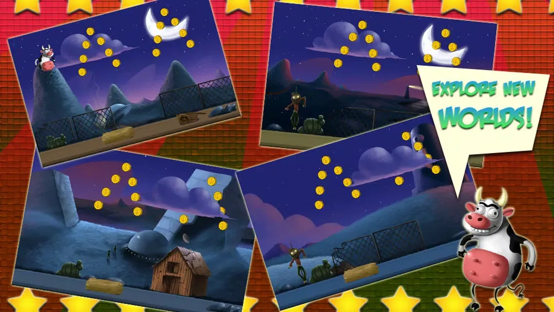 Captures d'écran de Bouncing Cow Jump - A Fun Bovine Adventure Game For Kids Of All Ages FREE
