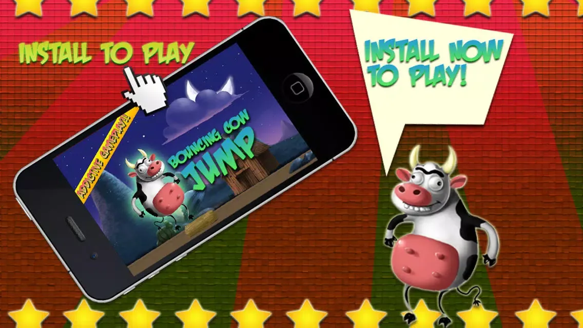 Captures d'écran de Bouncing Cow Jump - A Fun Bovine Adventure Game For Kids Of All Ages FREE