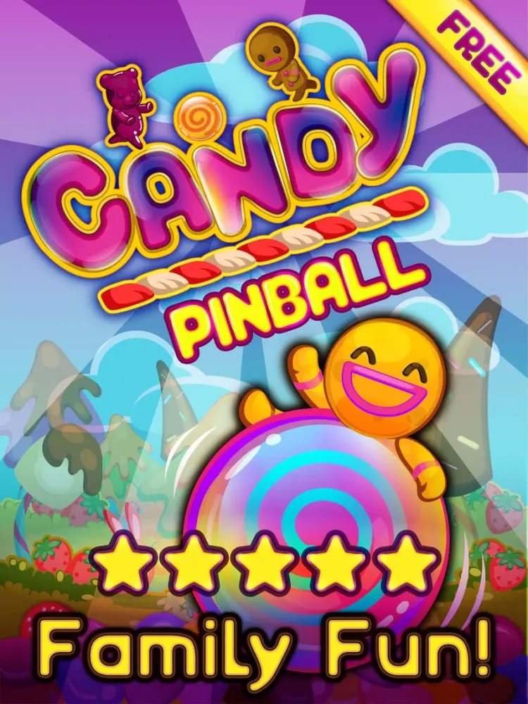 Capturas de pantalla de Pinball Candy Action Classic - Cool Arcade Game HD FREE iPad 