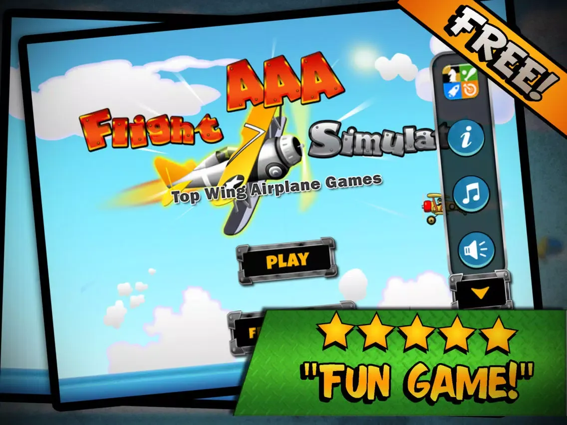 Flight Simulator Top Wing Airplane Games - by the AAA Team iPad  Screenshots