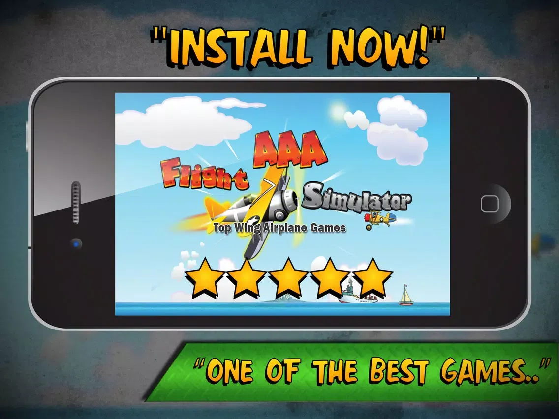 Flight Simulator Top Wing Airplane Games - by the AAA Team iPad  Screenshots