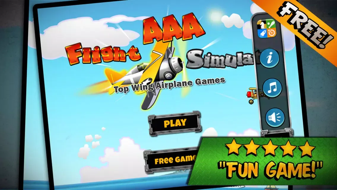 Flight Simulator Top Wing Airplane Games - by the AAA Team Screenshots