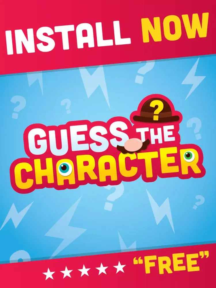 Guess The Character Word Game - Close Up Shadow Quiz Of TV Movie Pop And Cartoon HD FREE iPad  Screenshots