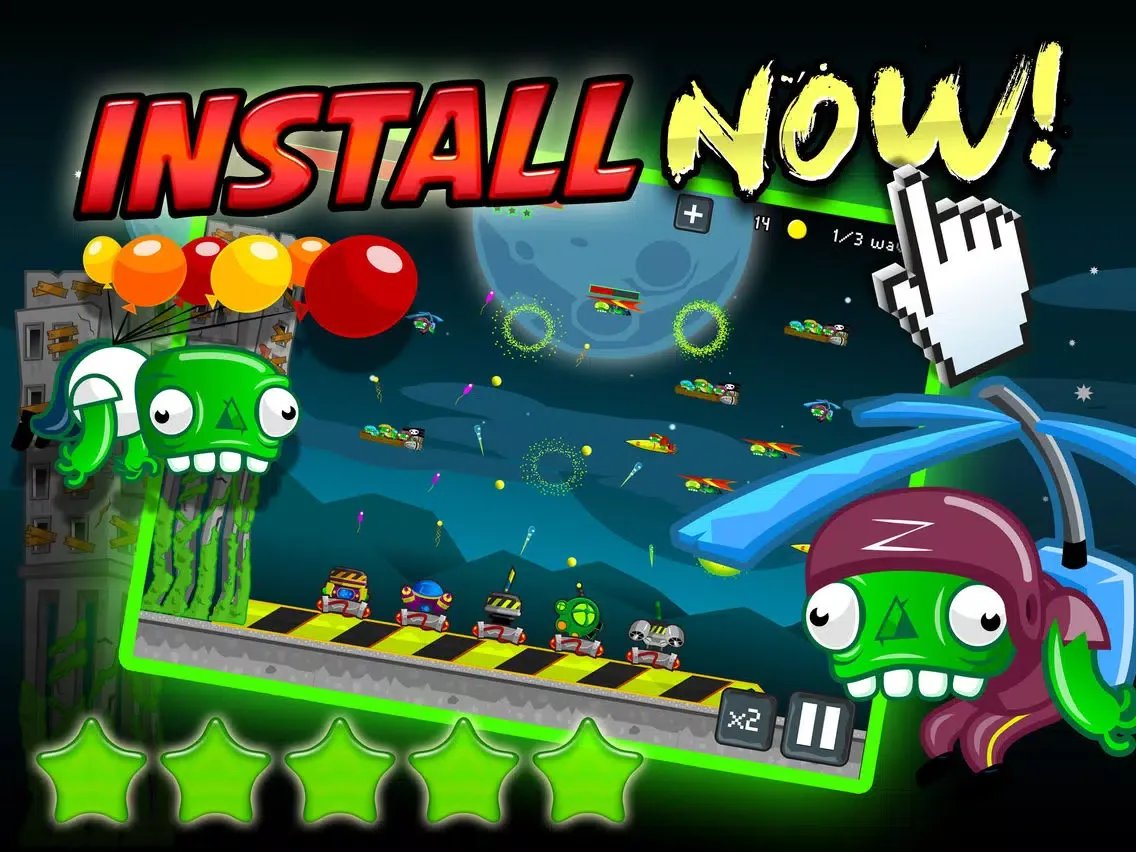 ภาพหน้าจอของ Zombie Defense - Shoot Flying Attack Zombies And Defend The Farm FREE iPad 