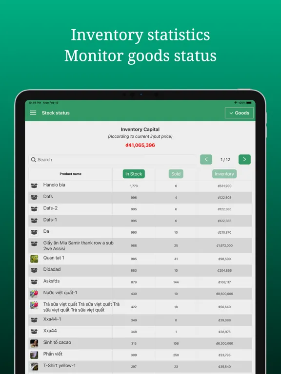 Captures d'écran de aSeller POS - Retail System iPad 