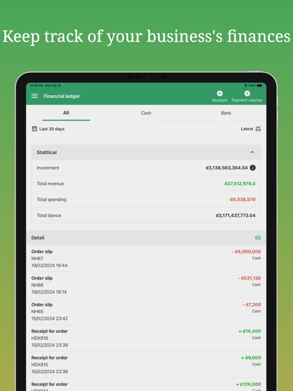 Captures d'écran de aSeller POS - Retail System iPad 