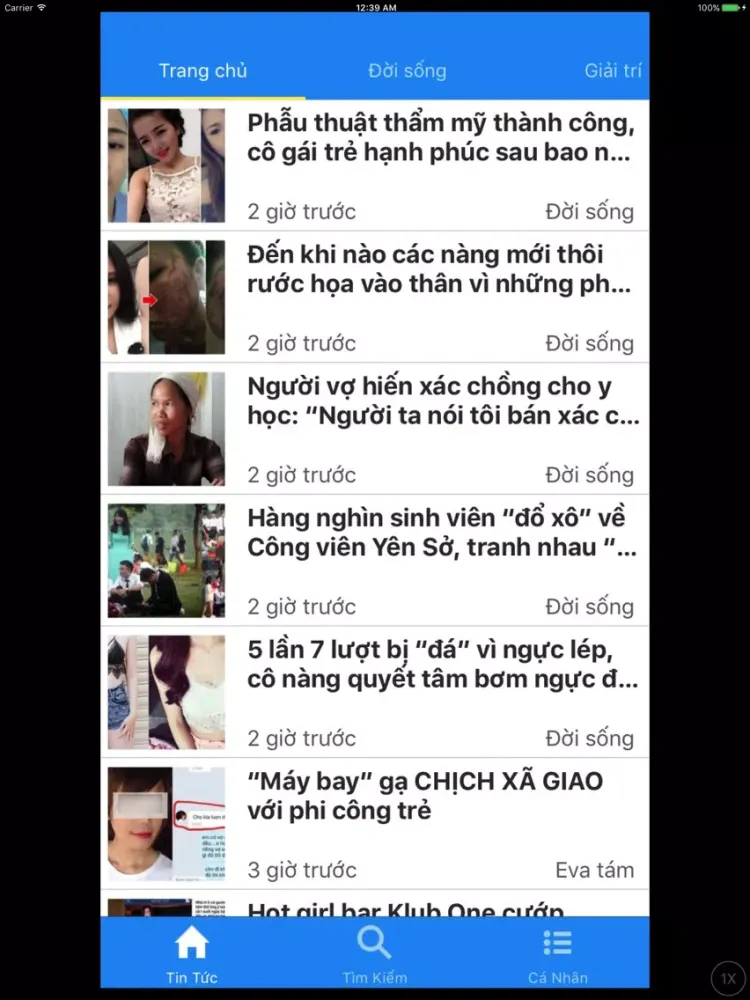Tin Tức Giới Trẻ - Đọc báo 24h iPad  স্ক্রিনশট