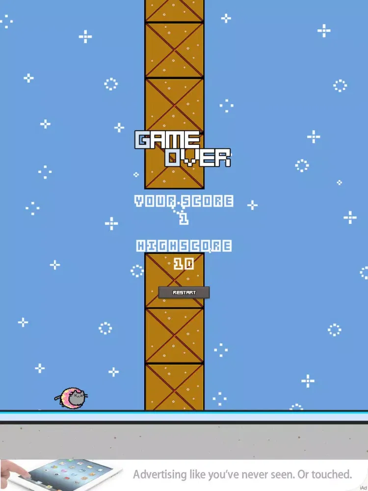 Flying Flappy Cat iPad  Ekran Görüntüleri