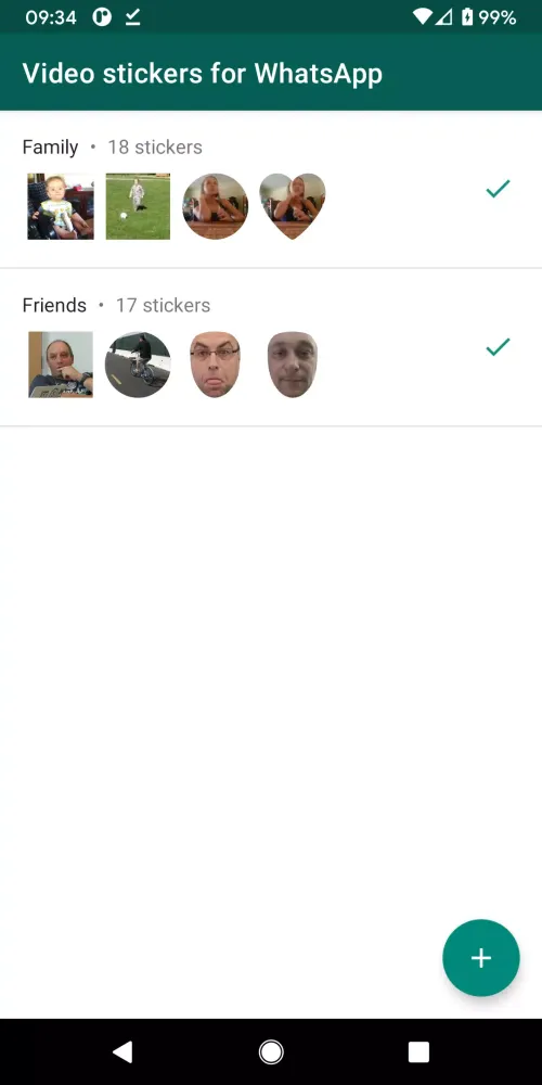 Video stickers for WhatsApp应用截图