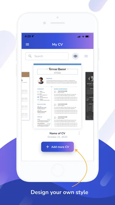 CVSimply Screenshots