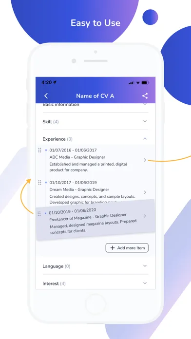 CVSimply Screenshots