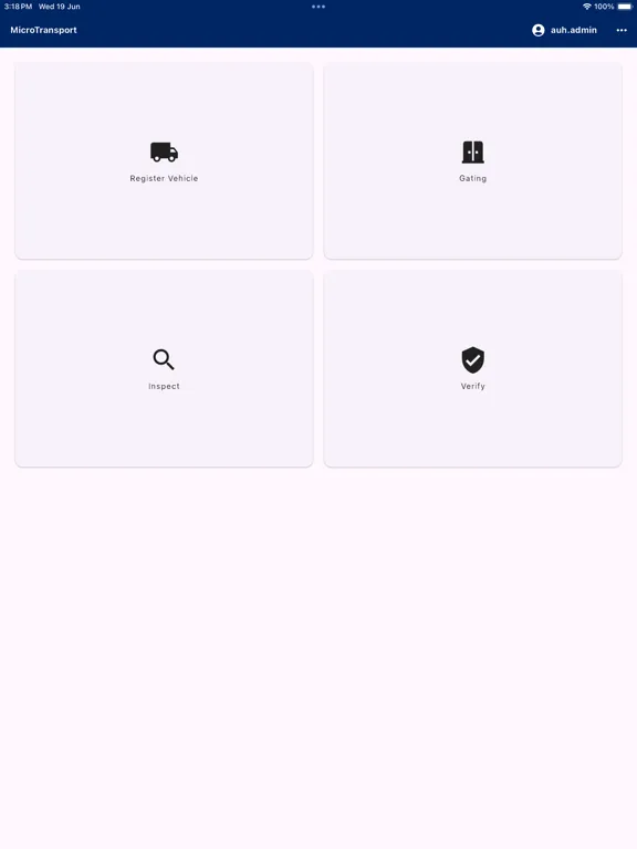 Ảnh chụp màn hình của MicroTransport iPad 