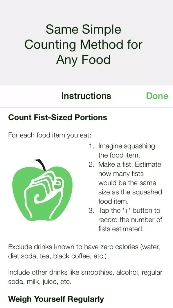Pertinacity - Control Weight with Portion Counting Screenshots