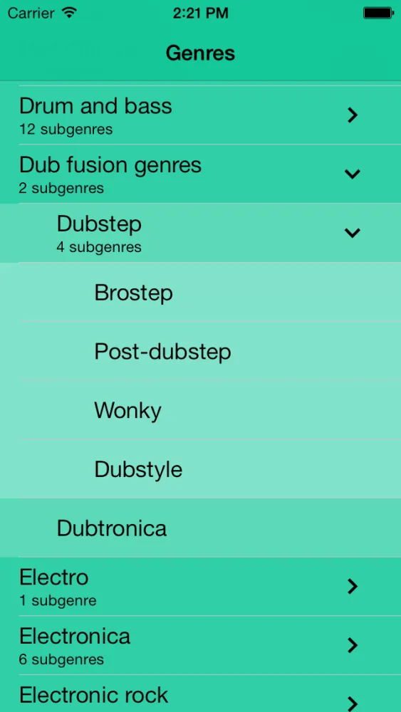 Capturas de pantalla de Electronic Music Guide