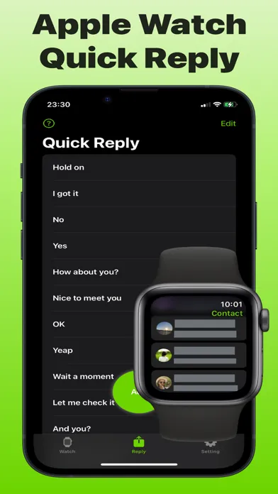 Tangkapan layar WA Watch - Chat on Watch
