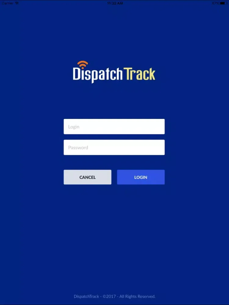 DispatchTrack iPad  스크린샷