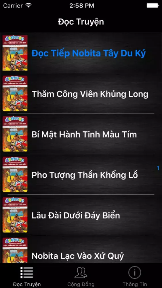 Captures d'écran de Doremon Truyện Dài (Offline)