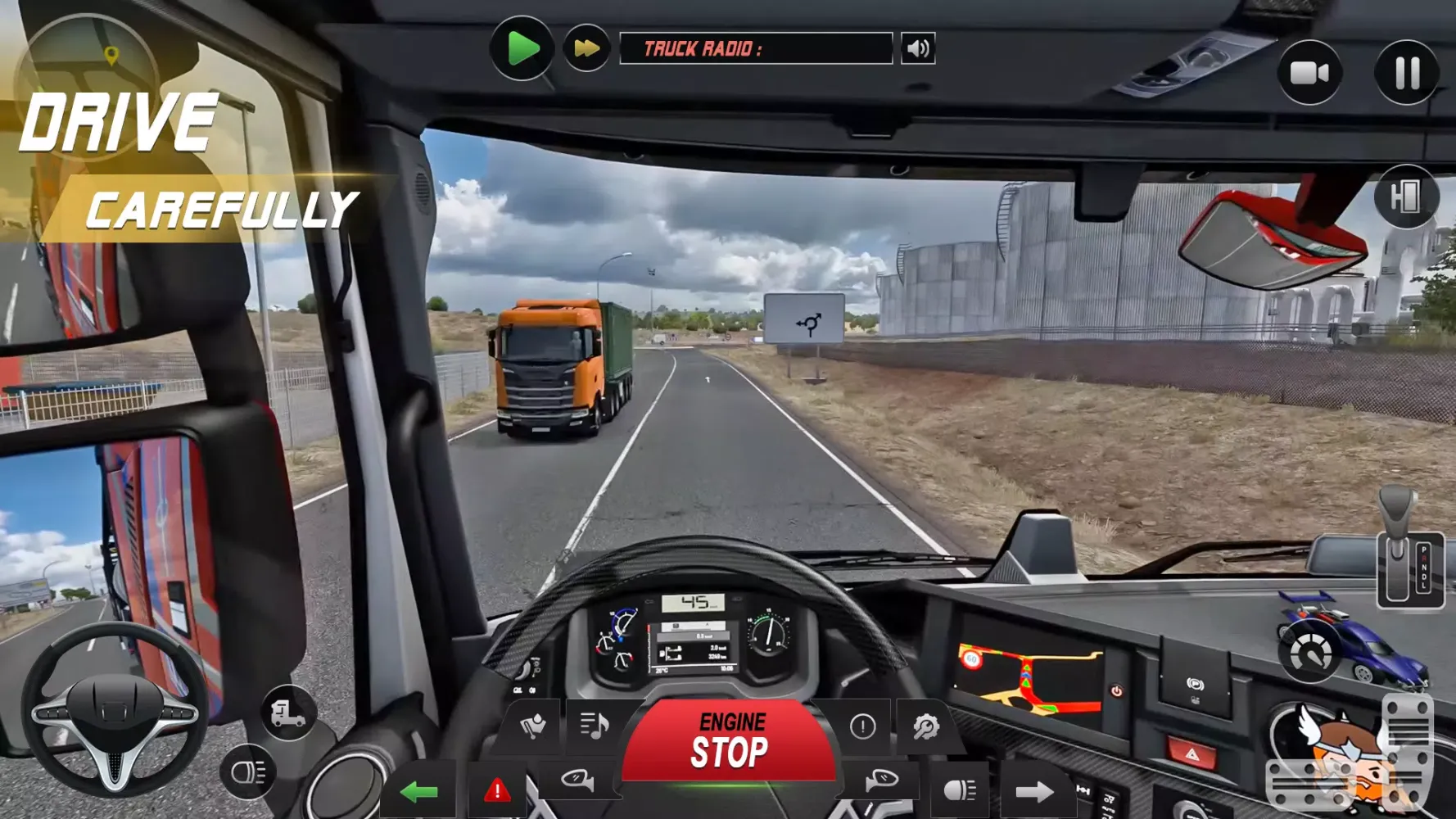 Euro Truck Driving Game 3d Screenshots