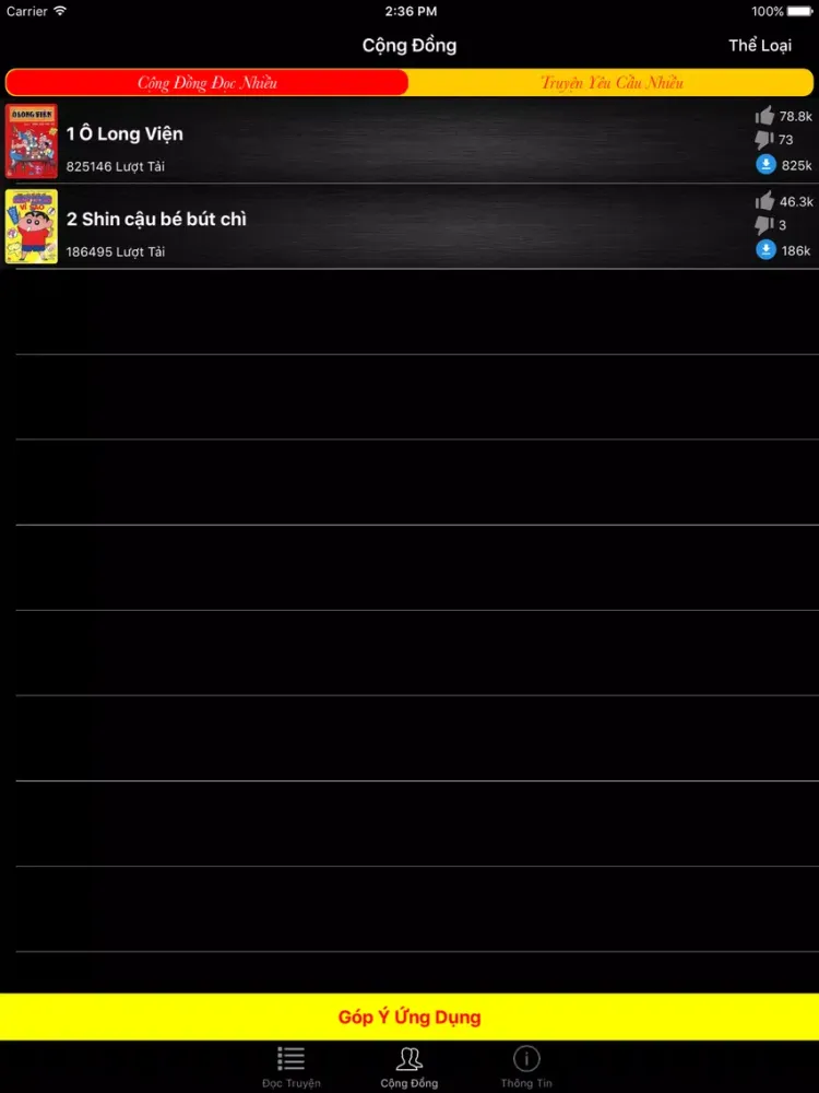 Truyện Ganz Offline iPad Screenshots