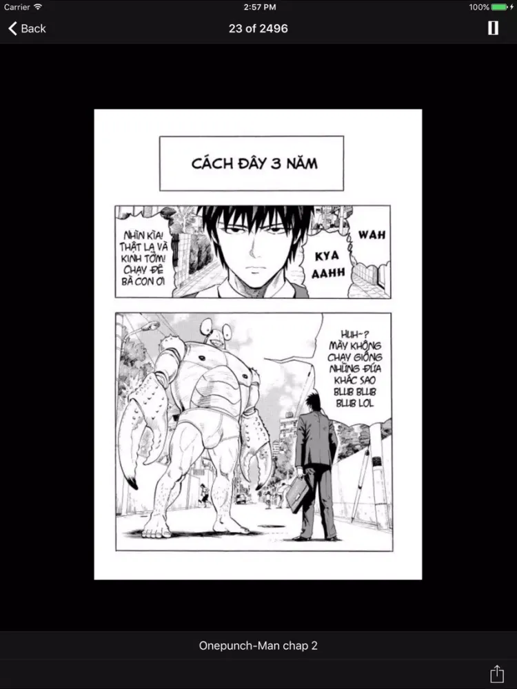 Tangkapan skrin Truyện One Punch Man Offline iPad 