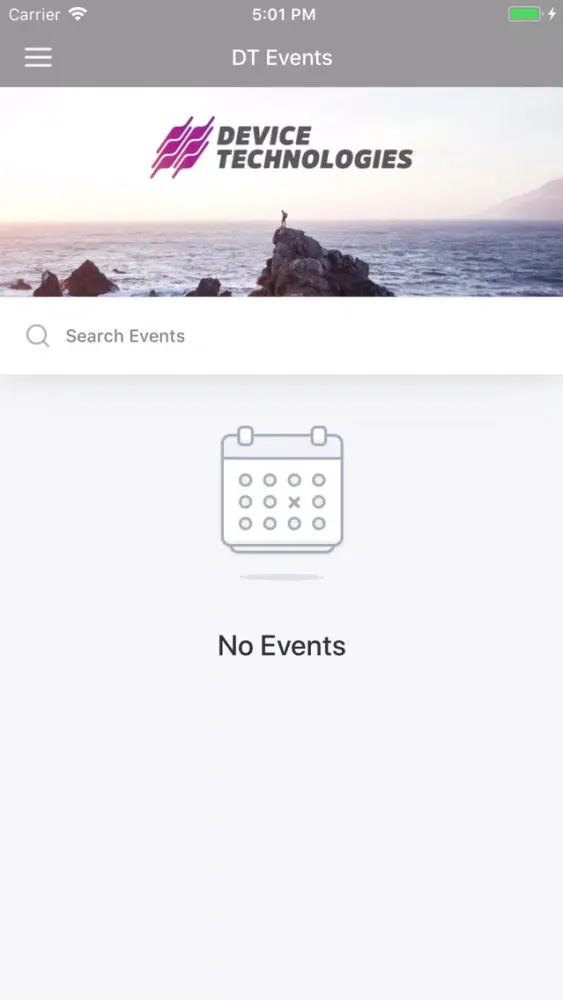 Captures d'écran de Device Technologies Events