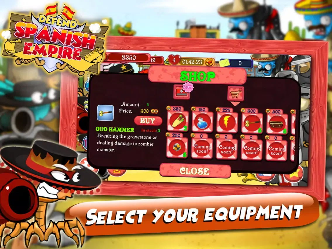 Tangkapan skrin Defend Spanish Empire iPad 