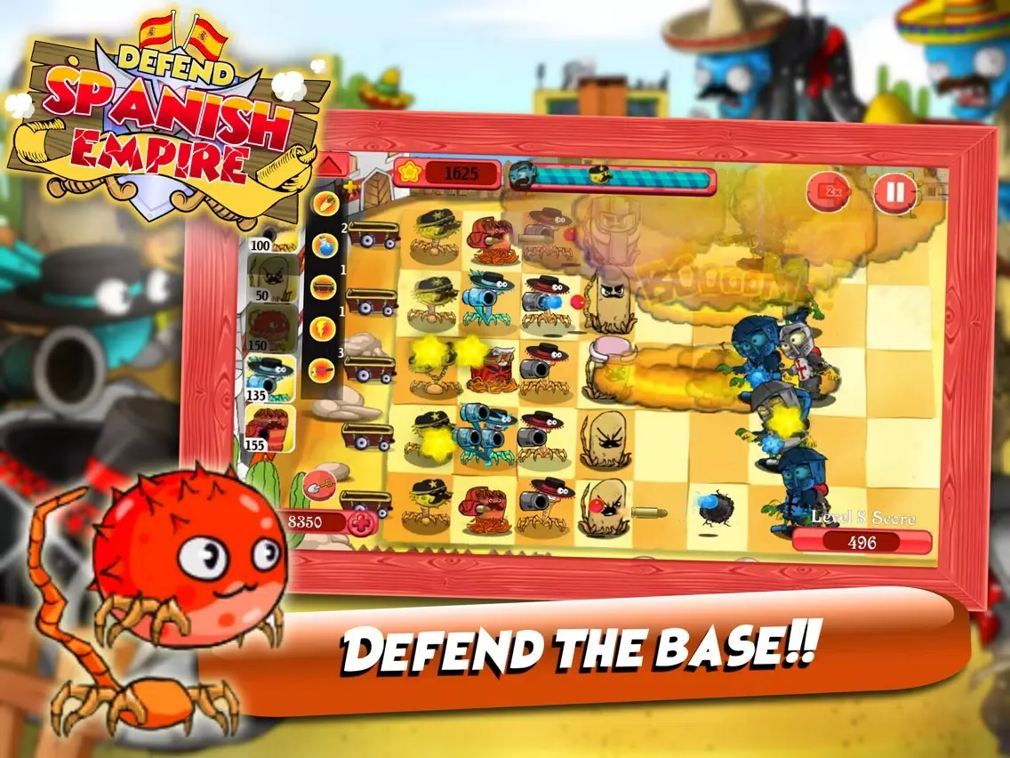Tangkapan skrin Defend Spanish Empire iPad 