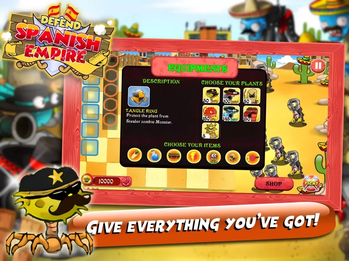 Tangkapan skrin Defend Spanish Empire iPad 