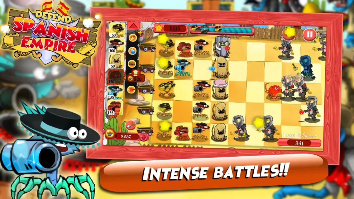 Tangkapan skrin Defend Spanish Empire