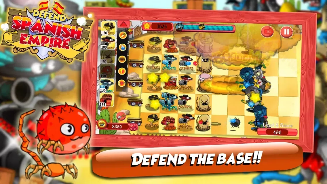 Tangkapan skrin Defend Spanish Empire