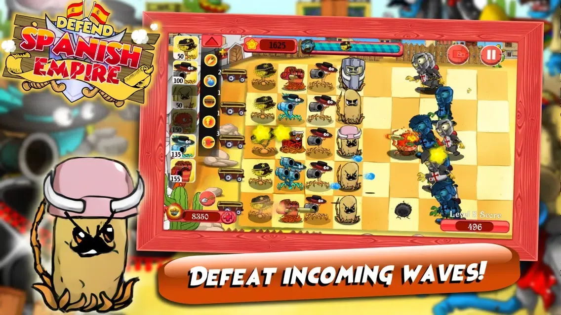 Tangkapan skrin Defend Spanish Empire