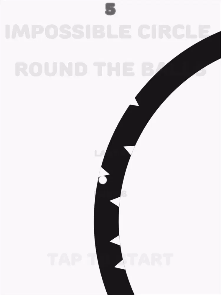 Capturas de pantalla de Impossible Circle - Challenge with crazy ball (one - touch game) iPad 