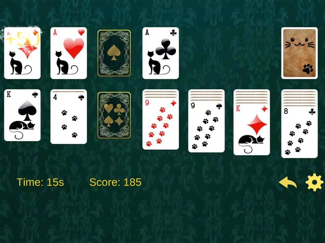 Tangkapan layar Solitaire Euchre card game - The retro classic style with 52 cards iPad 
