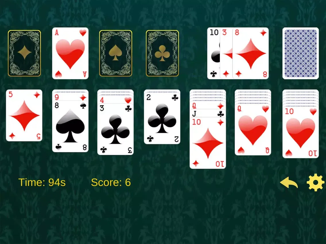 Tangkapan layar Solitaire Euchre card game - The retro classic style with 52 cards iPad 