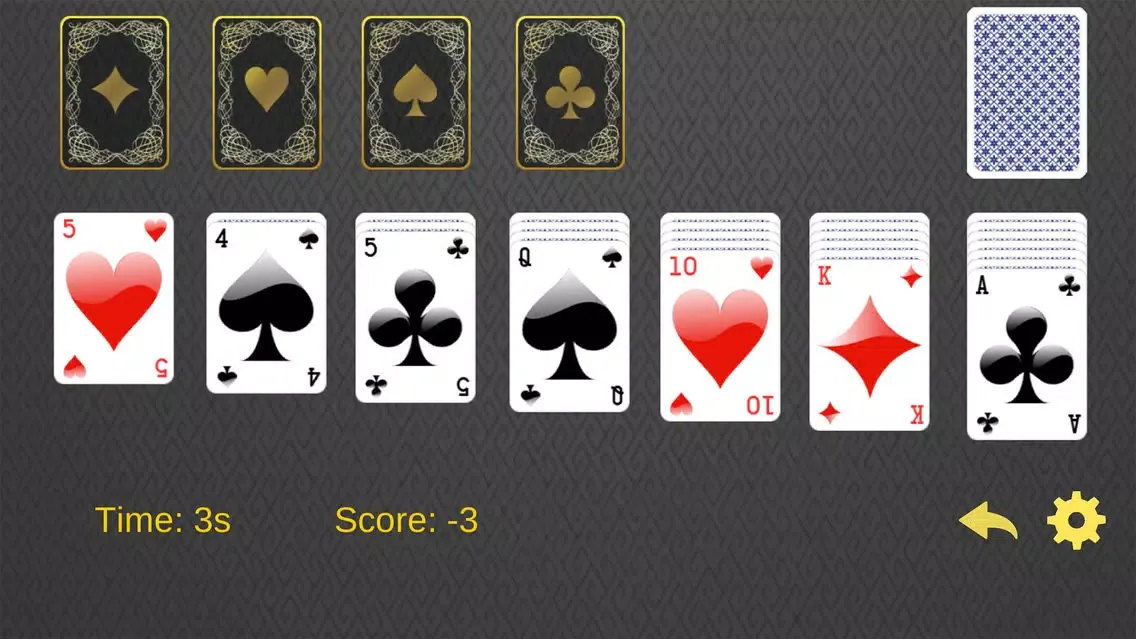 Tangkapan layar Solitaire Euchre card game - The retro classic style with 52 cards