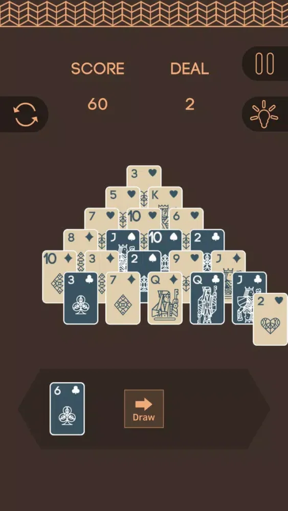Screenshot di Pyramid Royal: Solitaire Collection 52 Cards Deck