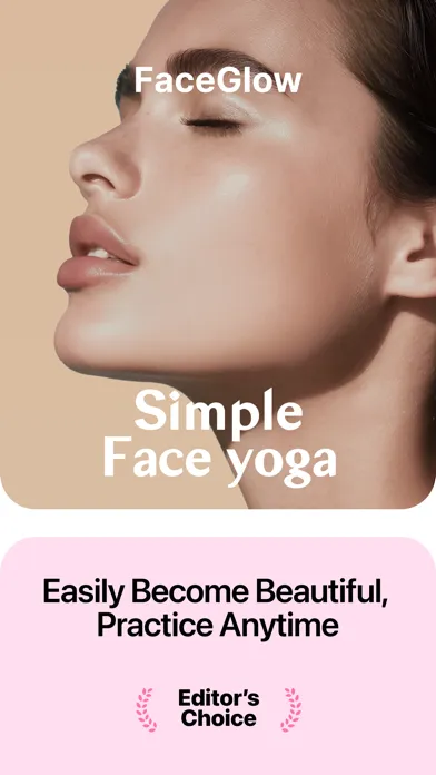 Tangkapan skrin FaceGlow: Face Yoga Exercises