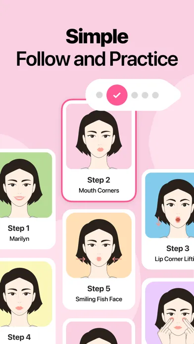 Tangkapan skrin FaceGlow: Face Yoga Exercises