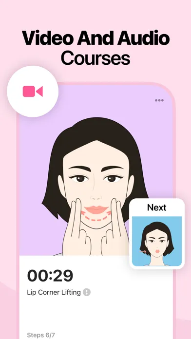 Tangkapan skrin FaceGlow: Face Yoga Exercises