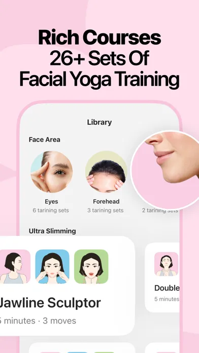 Tangkapan skrin FaceGlow: Face Yoga Exercises