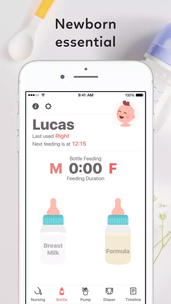 Newborn Baby Tracker App Screenshots