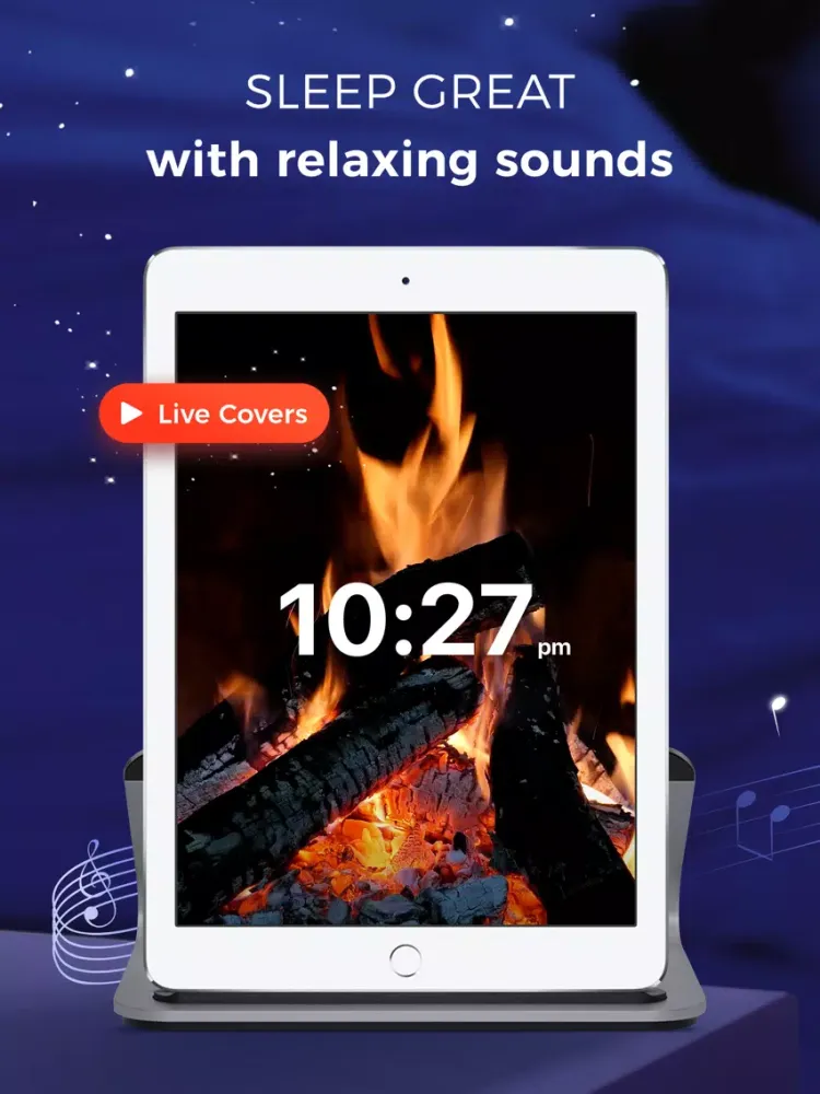 Tangkapan layar Sleep Sounds & Meditation App iPad 