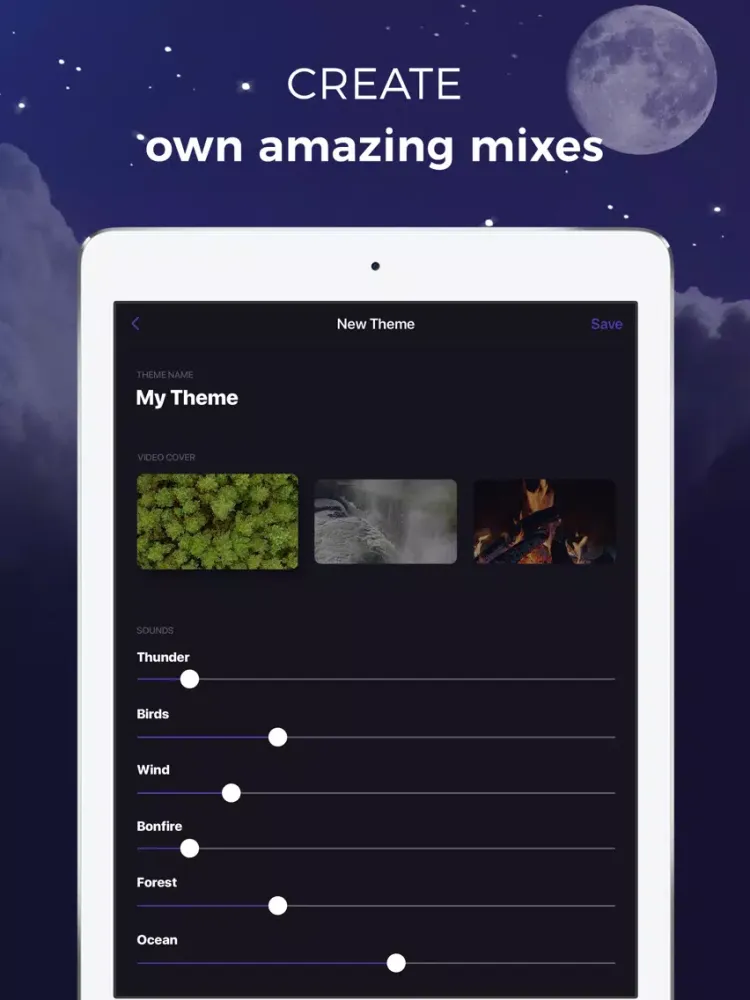 Tangkapan layar Sleep Sounds & Meditation App iPad 
